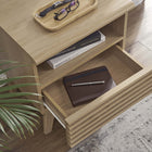 Modway Render Nightstand - Oak-Full-Extension Glide Drawer
