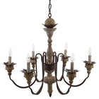 Modway Bountiful Vintage French Pendant Ceiling Light Candelabra Chandelier - Brown-Needs 6 E12 25W Bulbs (not included)