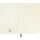 Moleskine Classic Plain Pocket Notebook - Black - Soft Cover - 3.5" x 5.5"-Elastic closure 