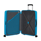 American Tourister 27" Rejoy Check-in Luggage - Large - 360-Degree Spinner - Azure Blue-Multi-stage pull handle allows you to customize the height for a more comfortable experience