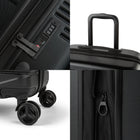 Bugatti Nashville 21.5" Hardside Carry-on Luggage - Black-Double 360-degree spinner wheels (8 wheels)