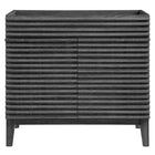 Modway Render 36" Bathroom Vanity Cabinet - Charcoal-Mid-Century Modern Vanity