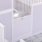 PawHut Whelping Box for Dogs with Removable Doors - 81" L x 39" W x 20" H - White-Non-slip pads protect the floor and maintain stability