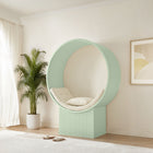 Modway Aperture Round Alcove Accent Chair - Sage/Ivory-Fluted Pedestal Base
