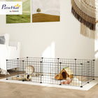PawHut 14" H 12-Panel Pet Playpen with Door-Assembles in minutes without tools, saving you time 