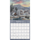DateWorks 2026 16-Month Mini Wall Calendar - 7" x 7" - Country Road - English-September 2025 - December 2026