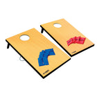 Triumph Tournament Cornhole Set - Brown-CONVENIENT CARRY: Boards lock together for easy transportation with convenient carry handle