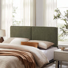 Modway Lindee Boucle Fabric Queen Headboard - Sage-Dense Foam Padding