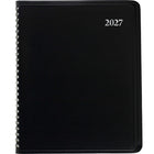 Staples 2027 Monthly Planner - 8-3/4" H x 6-7/8" W - Black - Bilingual-14 months: December 2026 - January 2028