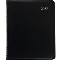 Staples 2027 Monthly Planner - 8-3/4" H x 6-7/8" W - Black - Bilingual-14 months: December 2026 - January 2028