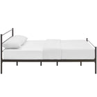 Modway Alina Platform Queen Bed Frame - Brown-Non-Marking Foot Caps
