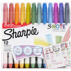 Sharpie S-Note Creative Markers - Assorted Colours - 12 Pack-Layer up and blend colors with your art marker just like watercolor
