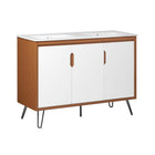 Modway Energize 48" Double Sink Bathroom Vanity - Cherry/White-Mid-Century Modern Bathroom Vanity