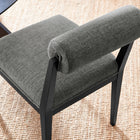 Modway Kai Fabric Dining Chair 2-Piece Set - Charcoal-Set of Two Dining Chairs