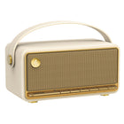 Edifier MP330 BT Wireless Hi-Res Audio Portable Retro Wood Speaker wiith 20W RMS Stereo Sound - Ivory-Bluetooth stereo pairing: Pair two MP330 speakers to create a true stereo soundstage that fills your space with rich and immersive audio