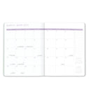Orange Circle Studio Floral Silhouette Just Right Monthly Planner - 7.5" x 9.75" - Assorted Colours - Bilingual-5