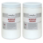 Handy Art Acrylic Gesso - 32 oz - 2 Pack-An excellent quality student primer that dries to a flexible matte finish
