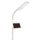 OttLite Dual Shade LED Floor Lamp with Tablet Stand and USB Charging - White-4 brightness levels