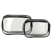 General Supply Goods + Co - TSA Approved Toiletry Travel Bag - 2 Pack - Clear-TSA Approved - Meets airline regulations, allowing you to easily pass through airport security with ease.