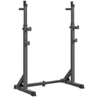 Soozier Adjustable Squat Rack-High-density steel poles and a firm triangular structure, ensuring it doesn't wobble or shake when placing weights on them 