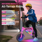 Gyrocopters Radi8 Electric Scooter for Kids - Speed 25 kmph - Range 20 km - LED Lights - Pink-The Radi8 delivers an impressive range of up to 25 km on a single charge, allowing for hours of outdoor fun before needing a plug-in