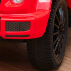 Aosom Mercedes-Benz G350 Toddler Sliding Car - Red-Moving steering wheel with a horn gives it a realistic and fun feel 