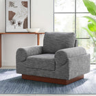 Modway Oasis Upholstered Fabric Armchair - Grey-Stain-Resistant Polyester Fabric Upholstery