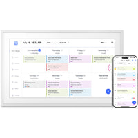 Aluratek 15.6" Smart WiFi Digital Calendar and Photo Frame with Touchscreen-Your photos will be displayed on the IPS LCD screen in 1920 x 1080 resolution. Experience incredible HD 1080p clarity in rich and vibrant colours at an ideal 16:9 aspect ratio.