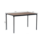 Homy Casa 47.2" Minimalist Computer Desk - Walnut Finish-Versatile Use: Perfect for writing, studying, working from home, or creative projects, this desk adapts to various needs and spaces