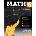Dynamic Math Workbook Alberta - Grade 6-Math book contains clear and concise instructions, straightforward examples, and practice questions with answer key