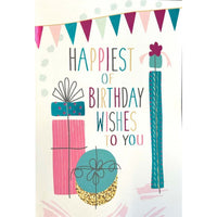 Rosedale 5-1/2" x 8" General Birthday Greeting Cards/Envelopes - 12 Pack-Card shop quality greeting cards