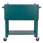 Permasteel 80 Quart Patio Cooler with Removeable Basin - Teal-Powder Coated Steel Construction