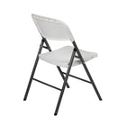 TygerClaw Sturdy Plastic Foldable Chair with Non Slip Feet-Durable polyethylene seat and backrest resist stains and weather