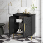 Modway Awaken 30" Bathroom Vanity - Black-8" Centerset Holes