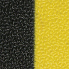 Edgewood Airsoft Safety Pebbled Light Duty Anti-Fatigue Mat - 3' W x 10' L x 3/8" D - Black/Yellow-Vinyl PVC Foam