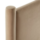 Modway Rael Performance Velvet Twin Headboard - Taupe-5