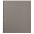 JAM Paper Plastic 3 Ring Binder, 1 Inch, Smoke Grey, 4 Pack (751T1smg)-4 per pack