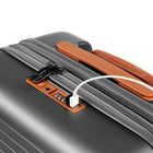 Champs Vintage II 3-Piece Luggage Set - Dark Grey-USB-Charging Port on 20"
