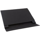 JAM Paper Kraft Portfolio with Elastic Closure Large - 11 x 15 x 3/8 - Black Recycled-Fashioned from 100% recycled durable kraft pressboard and features a secure elastic closure
