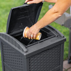 Suncast Wicker Trash Hideaway - Cyberspace-Easy assembly, no tools required.