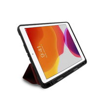 JCPal DuraPro Case with Pencil Holder for 10.2" iPad (2019/2020/2021 Model) - Maple Red-Lightweight folio case