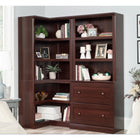 Sauder Corner 5-Shelf Bookcase - Select Cherry-Safety first: Wall anchor kit provided to help prevent tip-over accidents
