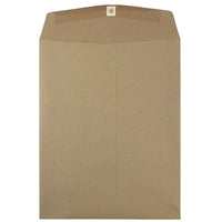 JAM Paper 10 x 13 Open End Catalog Envelopes with Clasp Closure, Brown Kraft Paper Bag Recycled, 100 Pack (563120854B)-Brown