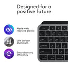 Logitech MX Keys S for Mac - Wireless Keyboard - Programmable Keys - Backlit - Space Grey-More Comfort, Deeper Focus: Work comfortably for longer with a low-profile design and an optimum keyboard angle that is better for your wrist posture