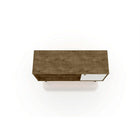 Manhattan Comfort Liberty 42.52" TV Stand, Rustic Brown/White (212BMC96)-Fashionable Splayed Legs made from Solid Wood for Extra Durability.