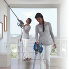 Shark HV300C Corded Vacuum-Dual storage options. Fix the hand vac to the bottom of the wand or secure it to the wall mount