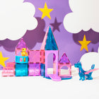MAGNA-TILES Castle 25-Piece Magnetic Construction Set-Developmental: Encourages children to learn through play, exploring cause and effect and other logic principles, while fostering the development of hand-eye coordination and fine motor skills. 
