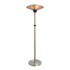 EnerG+ 1500-Watt Infrared Free-Standing Electric Outdoor Heater with LED and Remote-Pole mounted and portable patio heater allows you to direct heat exactly were you need it