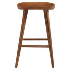 Modway Saville Backless Wood Counter Stools - Walnut - Set of 2-8