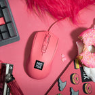 Mionix AVIOR Ambidextrous 5000 DPI Optical Mouse - Pink Frosting-4 fully programmable buttons
